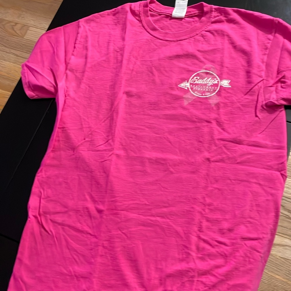 Buddy’s Pizzeria DETROIT PINK Short Sleeve Staff T-Shirt Unisex Medium